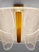 Valentin LED Deckenleuchte 3000K Gold, moderne Deckenlampe in elegantem Design mit goldenen Akzenten.