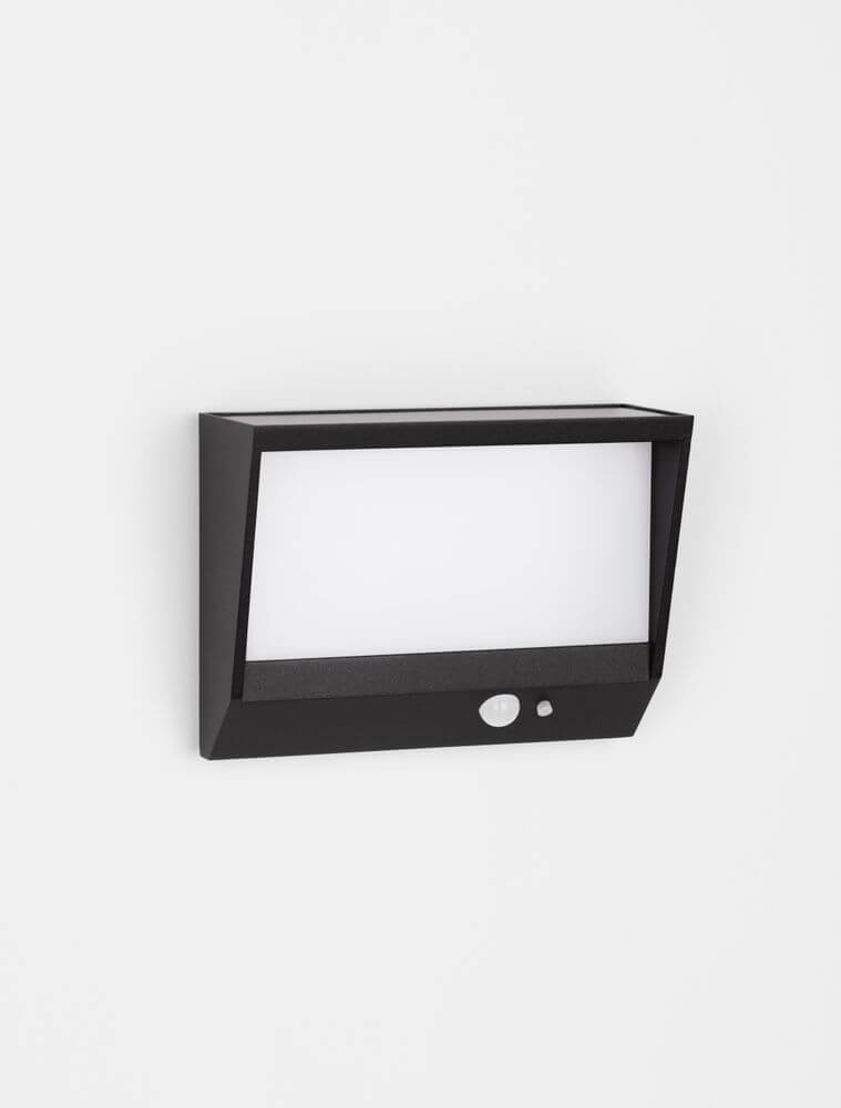 Valor LED Außenwandleuchte 3000K Anthrazit IP65 an einer Wand montiert, modernes und stilvolles Design.
