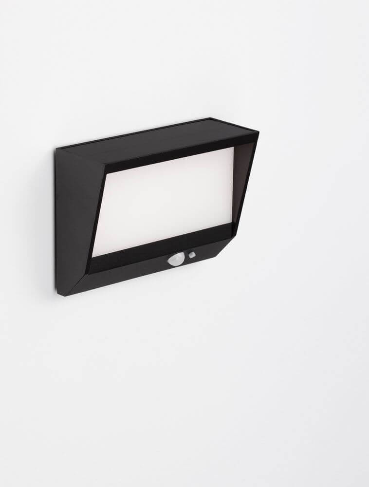 Valor LED Außenwandleuchte 3000K Anthrazit IP65 an einer Wand montiert, modernes Design.