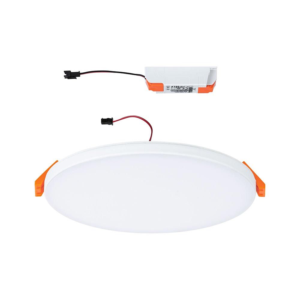 VariFit LED recessed panel Ø 16cm Veluna Edge White