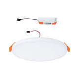 VariFit LED recessed panel Ø 16cm Veluna Edge White