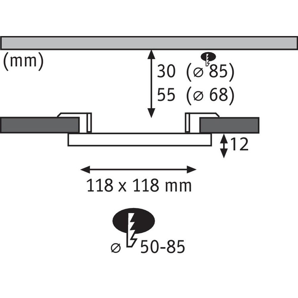 Varifit LED -asennuspaneeli ovat kulma