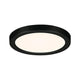 Rundes VariFit LED Einbaupanel Areo in Schwarz, 6,5W, IP44 für gleichmäßige Raumausleuchtung.