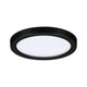 VariFit LED Einbaupanel Areo rund, schwarz, IP44, ideal für Wohn- und Schlafräume, warmweißes Licht.