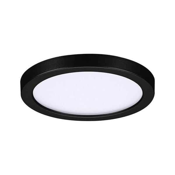 VariFit LED Einbaupanel Areo Rund Ø 11,8 Schwarz - runde LED-Deckenleuchte in Schwarz.