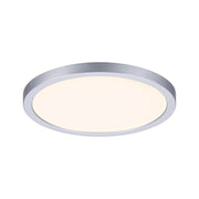 VariFit LED Einbaupanel Areo Rund Ø 17,5cm Chrom-Matt mit warmweißem Licht und flexiblem Einbau.