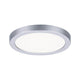VariFit LED Einbaupanel Areo Rund Chrom-Matt mit runder Form und warmweißem Licht.