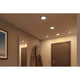 VariFit LED Einbaupanel Areo 3-Step Dimmer Warmweiß in eleganter Flurbeleuchtung installiert.