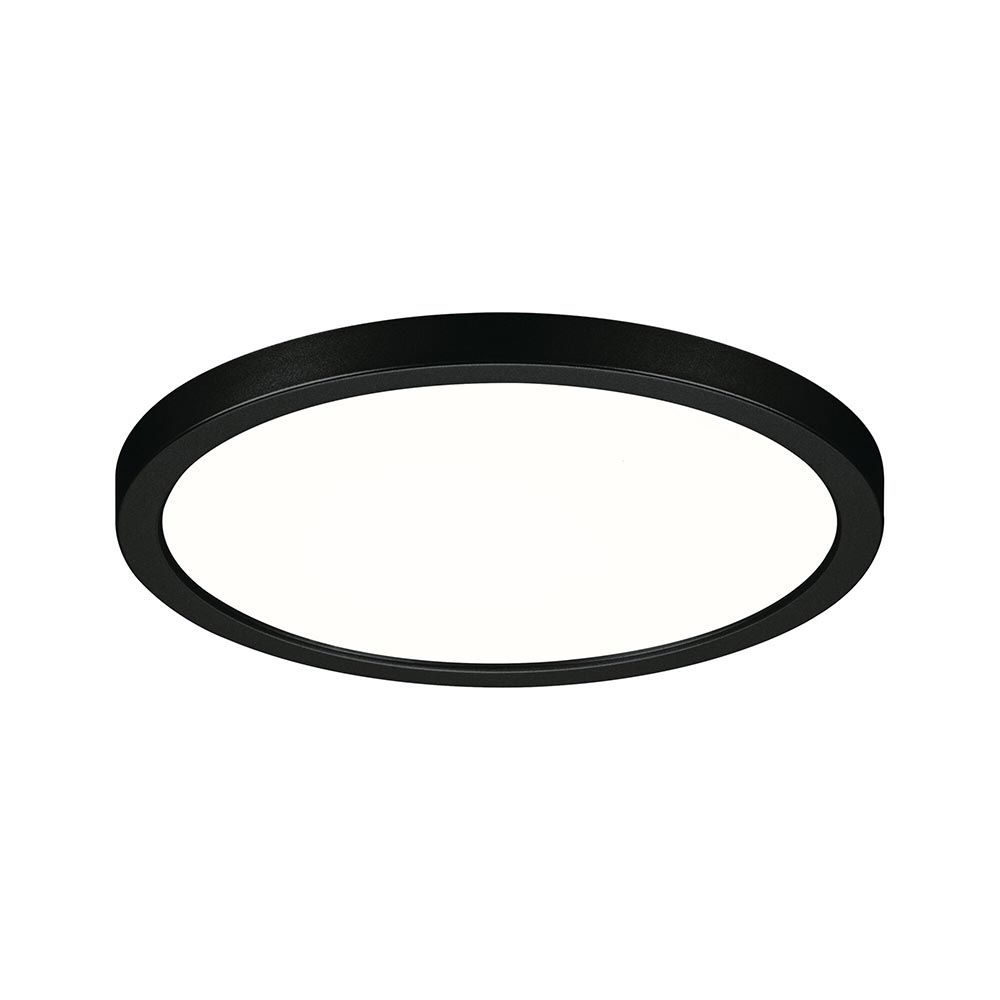 VariFit Areo LED Einbaupanel in Schwarz, rund mit 3-Stufen-Dimmer für Wohn- und Schlafräume.