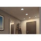 VariFit Areo LED Einbaupanel Schwarz mit 3 Stufen-Dimmer in einem modernen Eingangsbereich.