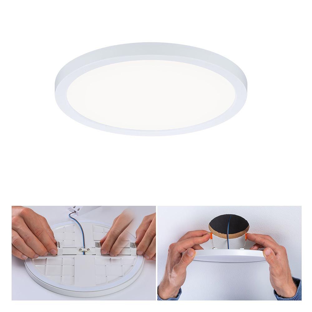 Varifit LED -asennuspaneelin alue pyöreä valkoinen Ø 17,5 cm