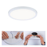 Varifit LED -asennuspaneelin alue pyöreä valkoinen Ø 17,5 cm