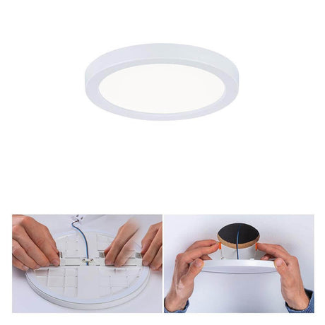 VariFit LED panneau encastré Areo rond 4000K blanc - instructions de montage avec réglage flexible pour une installation optimale