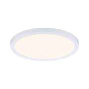 VariFit LED Einbaupanel Areo Rund in Weiß mit rundem Design und warmweißem Licht.