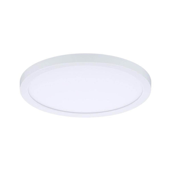VariFit LED Areo Rundt forsænket panel i hvid, rundt forsænket panel, varmt hvidt lys, fleksibel VariFit teknologi.
