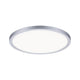 VariFit Areo LED Einbaupanel Ø 23cm mit 3-Stufen-Dimmer Chrom-Matt in runder Form und modernem Design.