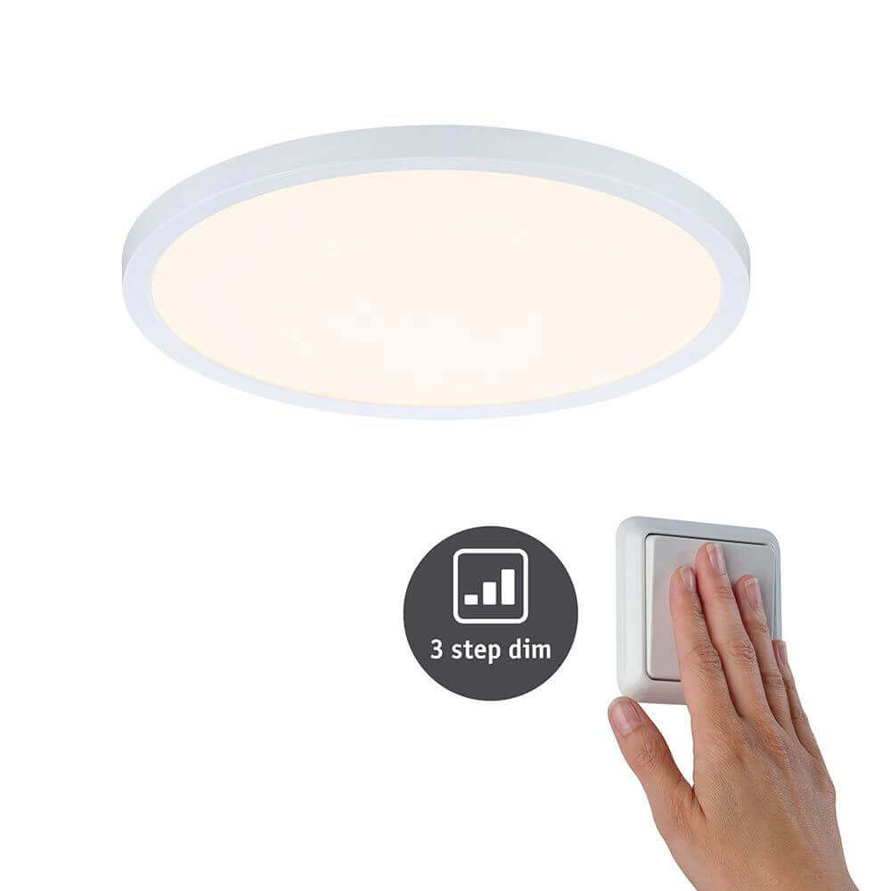 VARIFIT LED installation panel area in 3-stage dimmer Ø 23cm white