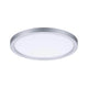 VariFit LED Einbaupanel Areo rund 175mm mit 3-Stufen-Dimmer in Chrom matt, warmweißes Licht, IP44.