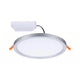 VariFit LED Einbaupanel Areo mit 3-Stufen-Dimmer Rund Matt-Chrom - runder Einbauspot mit flexiblem Montagesystem.