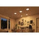 VariFit LED Einbaupanel Areo Eckig 23 x 23cm Wärme-Dimmbar in modernem Wohnraum