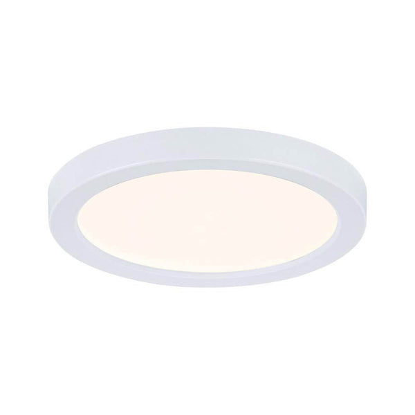 VariFit LED Einbau-Panel Areo Rund 3000K Weiß in Weiß mit rundem Design und warmweißem Licht.