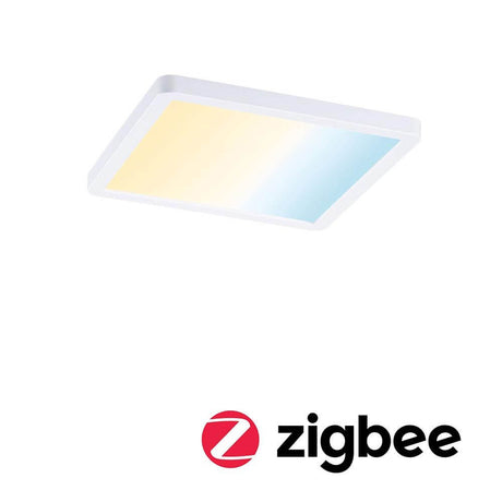 VariFit LED Einbaupanel Smart Home Zigbee Areo Eckig Weiß mit flexibler Einstellung und Tunable White Funktion