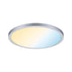 VariFit Areo LED Einbaupanel in Chrom matt mit Tunable White Funktion und flexiblem Einbau.