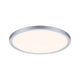 VariFit Areo LED Einbaupanel in Chrom matt, rund, 230mm, blendfreies Licht für Smart Homes.