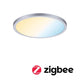 VariFit Areo LED Einbaupanel in Chrom matt mit Tunable White Funktion für smartes Zuhause.