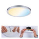 VariFit LED Einbaupanel Smart Home Zigbee Areo 2700-6500K in Chrom matt mit Anpassungstechnik.