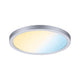 VariFit LED Einbaupanel Smart Home Zigbee Areo 2700-6500K mit runder Form und blendfreiem Licht in Chrom matt