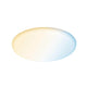 VariFit LED Einbaupanel Smart Home Zigbee Veluna Ø 21,5cm mit randloser Lichtfläche und satinierter Oberfläche.