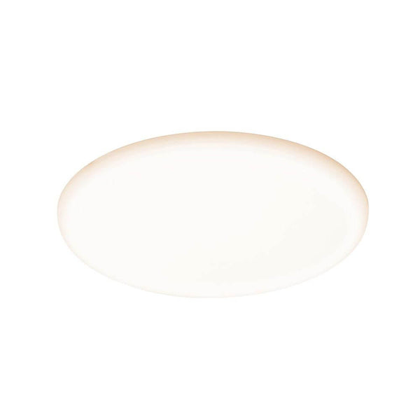 Panneau encastré VariFit LED Smart Home Zigbee Veluna Ø 21,5 cm avec surface lumineuse sans cadre et design élégant.