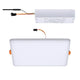 VariFit LED Deckenlampe Veluna mit Stromversorgung, flaches Design und homogene Lichtfläche.