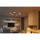 VariFit LED Einbaupanel Smart Home Zigbee Veluna Ø 18,5cm in modernem Wohnraum mit gemütlicher Atmosphäre.