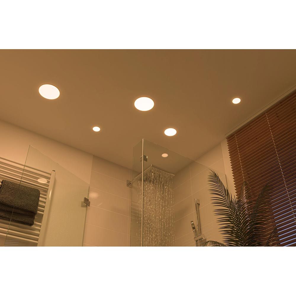 Varifit LED -asennuspaneeli Veluna Ø 12,5 cm pyöreä satiini