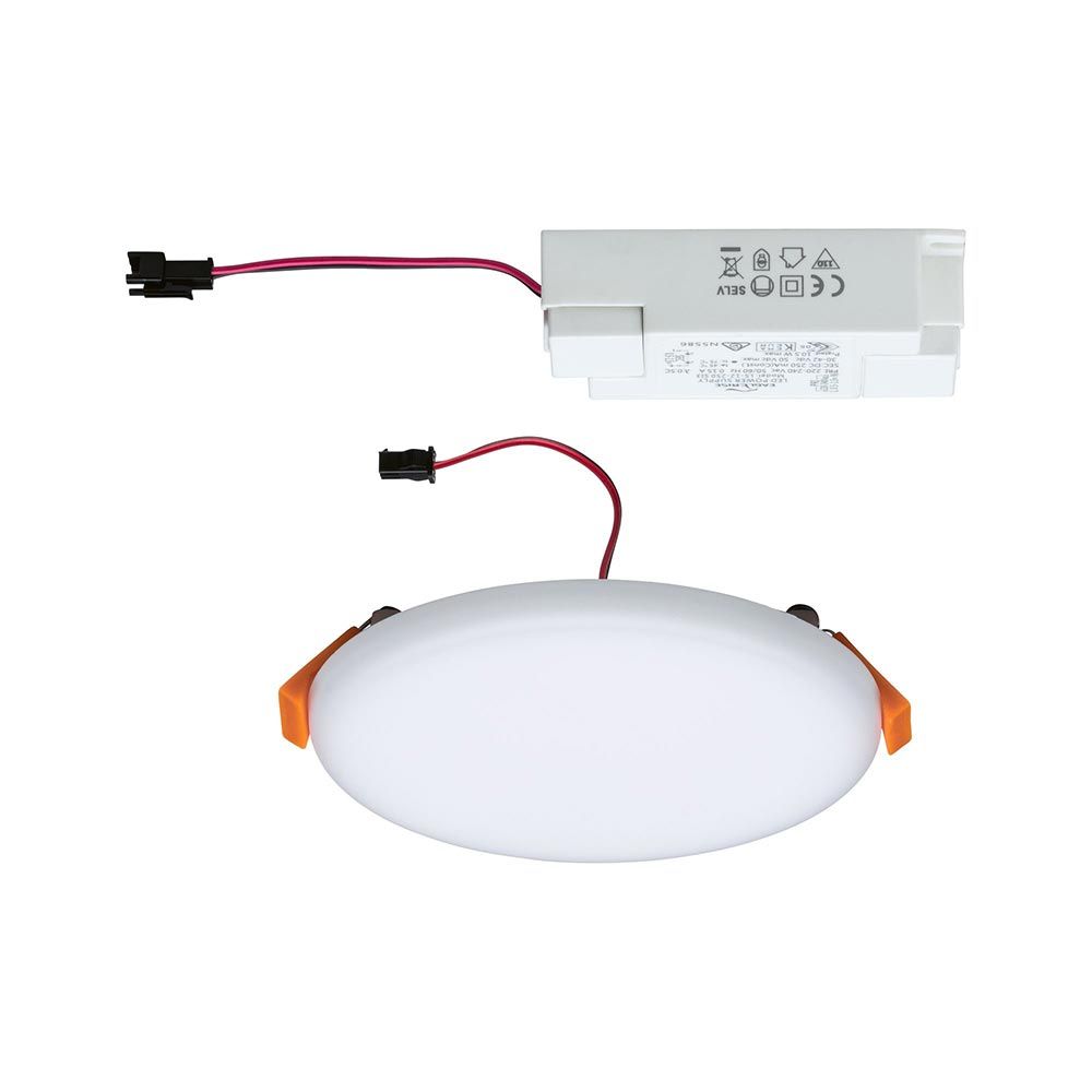 Varifit LED -asennuspaneeli Veluna Ø 12,5 cm pyöreä satiini