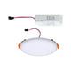 VariFit LED Einbaupanel Veluna Ø 12,5cm Rund Satin mit Treiber und Anschlusskabeln für einfache Installation.