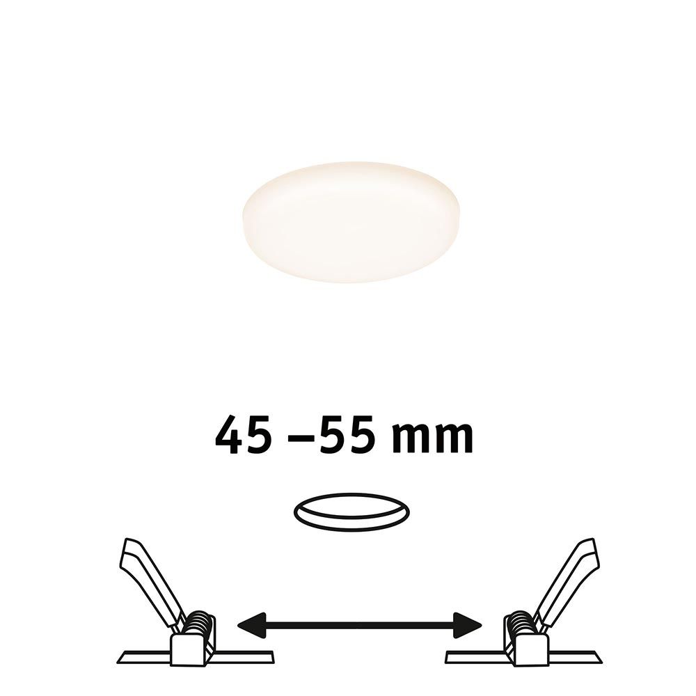 VariFit LED recessed panel Veluna Ø 7.5cm Round Satin