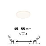 VariFit LED recessed panel Veluna Ø 7.5cm Round Satin