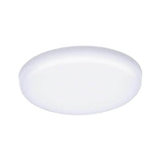 VariFit LED Einbaupanel Veluna Ø 7,5cm Rund Satin, rahmenloses Design mit warmweißem Licht.