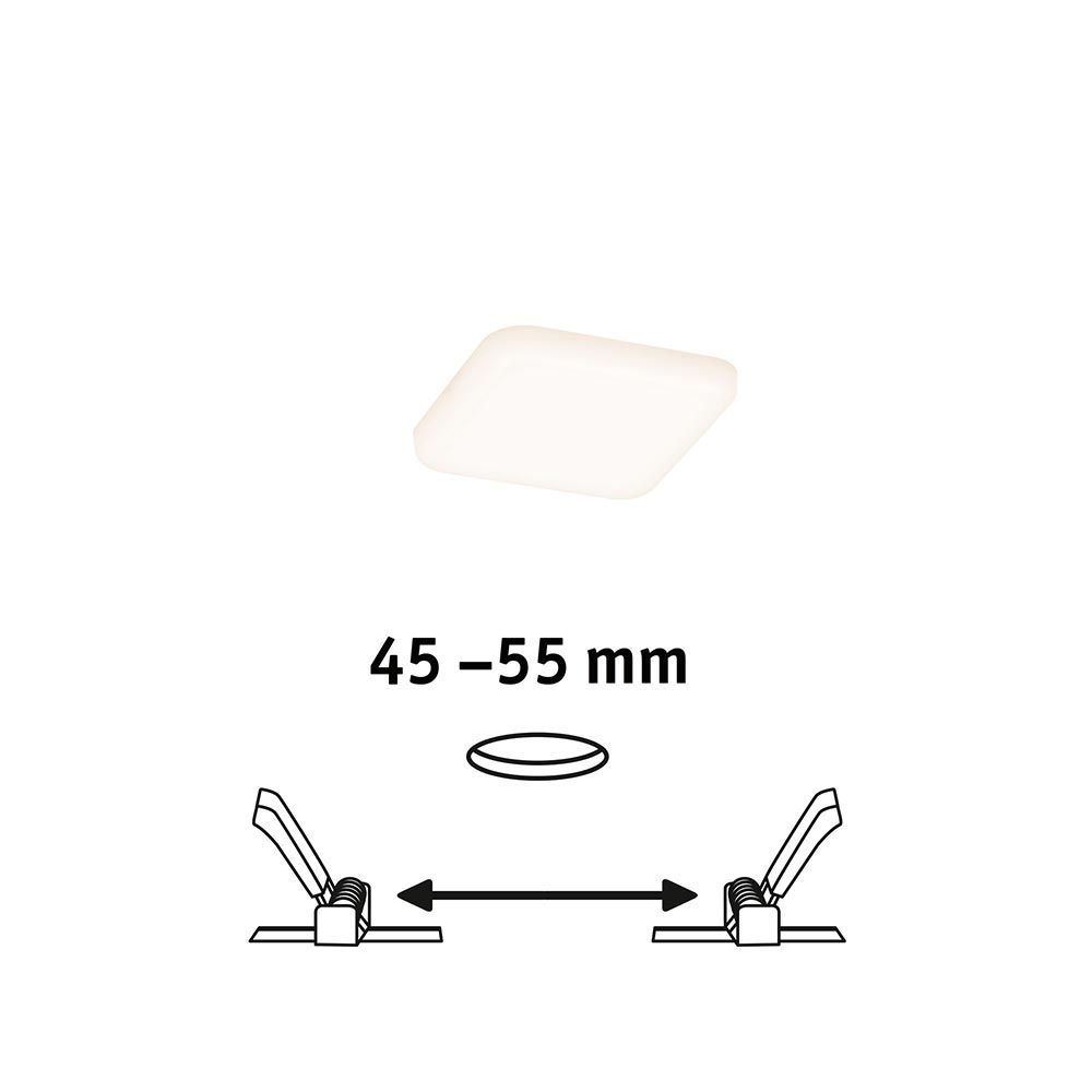 Varifit LED -asennuspaneeli Veluna 7,5 x 7,5 cm kulma -satiini