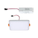 VariFit LED Einbau Wand- & Deckenpanel Veluna Satiniert mit Verkabelung und Anschluss.