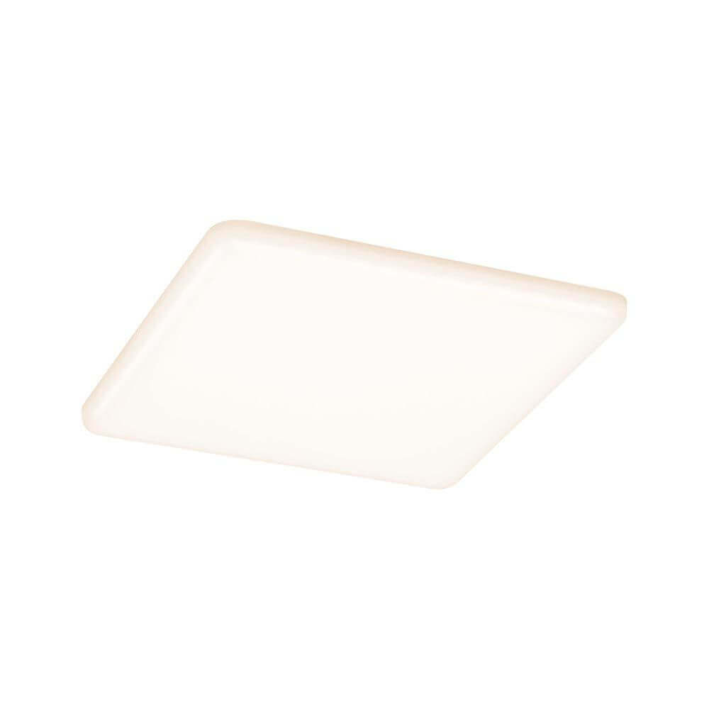 VariFit LED Einbaupanel Veluna Eckig CCT-Switch in Weiß, klar, für Badezimmer und Feuchträume.