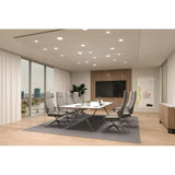 VariFit LED recessed panel Veluna Edge Ø 12cm White