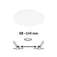 VariFit LED Einbaupanel Veluna Edge Ø 16cm Weiß Dimmbar mit Klemmfedern von 68-140 mm.
