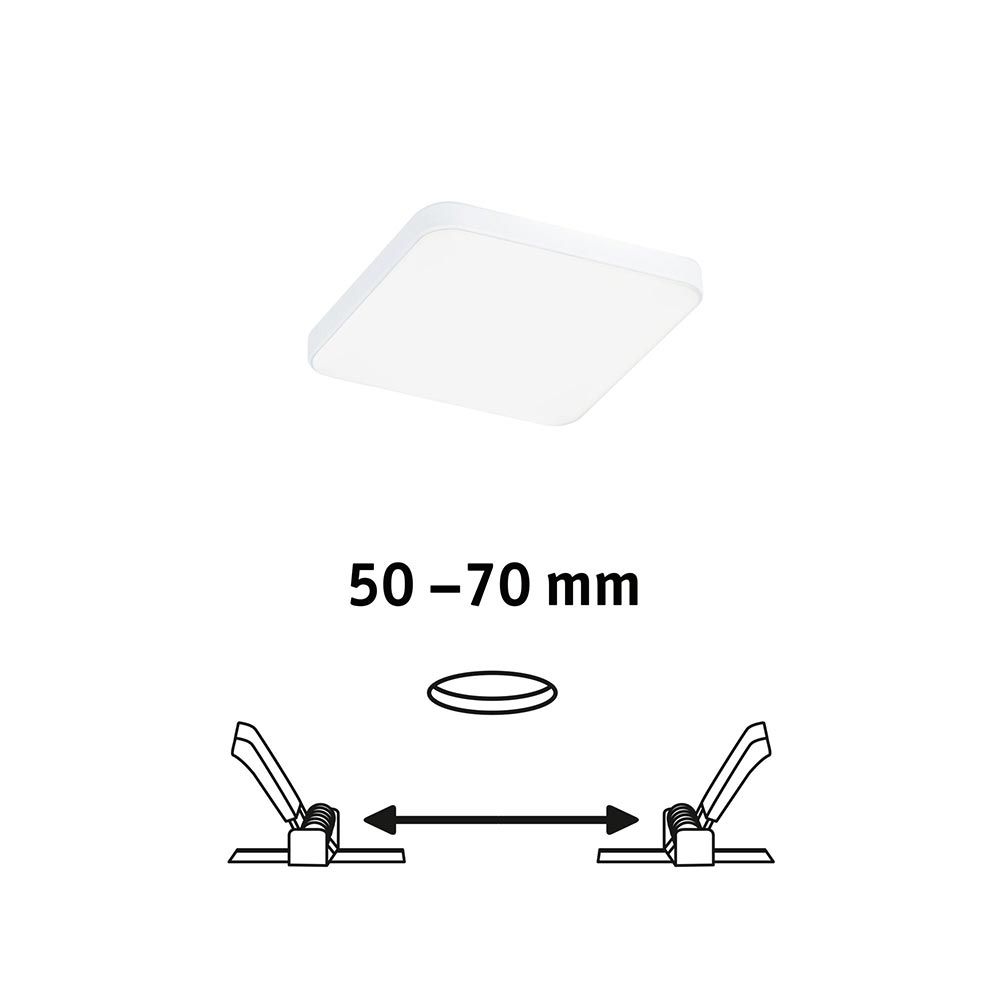 VariFit LED Einbaupanel Veluna Edge 4000K Dimmbar IP44  Paulmann   