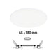 VariFit LED Einbaupanel Veluna Edge Dimmbar IP44 mit einstellbaren Klemmfedern von 68 bis 180 mm.