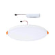 VariFit LED Einbaupanel Veluna Edge Dimmbar IP44 mit runder, rahmenloser Bauform und Farbtemperatur von 4000K.