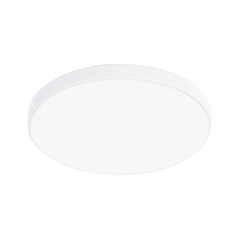 VariFit LED Einbaupanel Veluna Edge Weiß Ø 9cm mit modernem, rahmenlosen Design in Weiß.